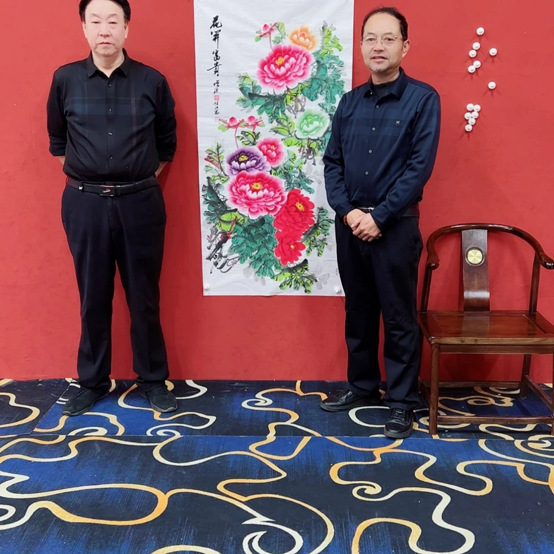 国画冯增波国画牡丹