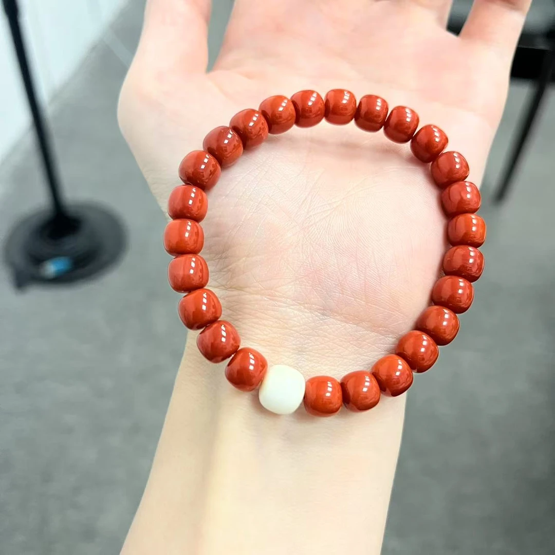 约卡7.9南红8.8猛犸直切手串