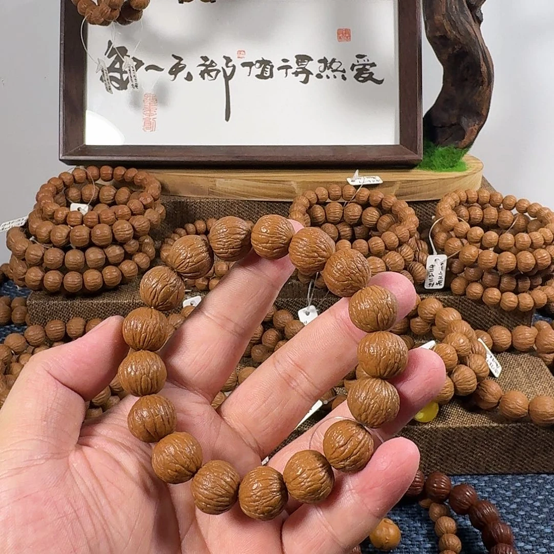 粘***粥核桃手串/手链15毕业凤羽