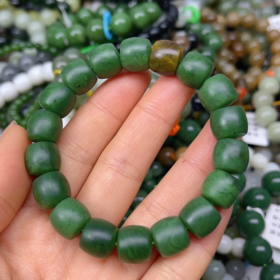 和田玉未镶嵌手链