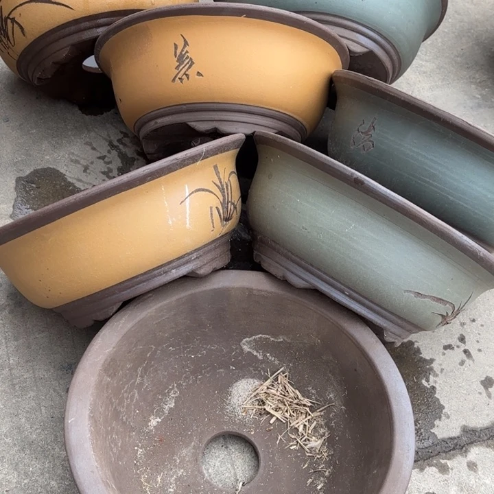 紫砂花盆  100-7。27/11