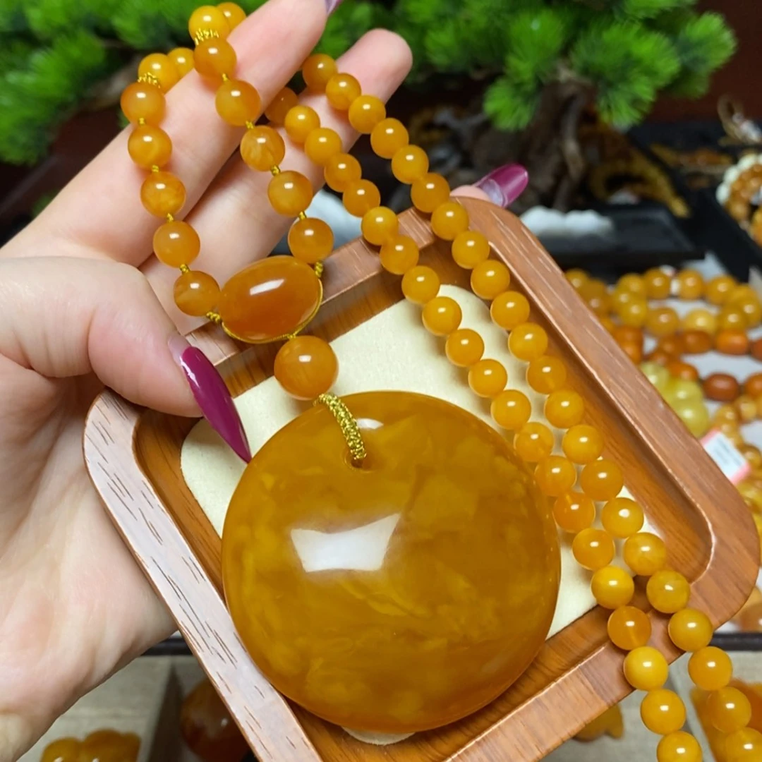 【闪购商品】蜜蜡颈饰未镶嵌项链