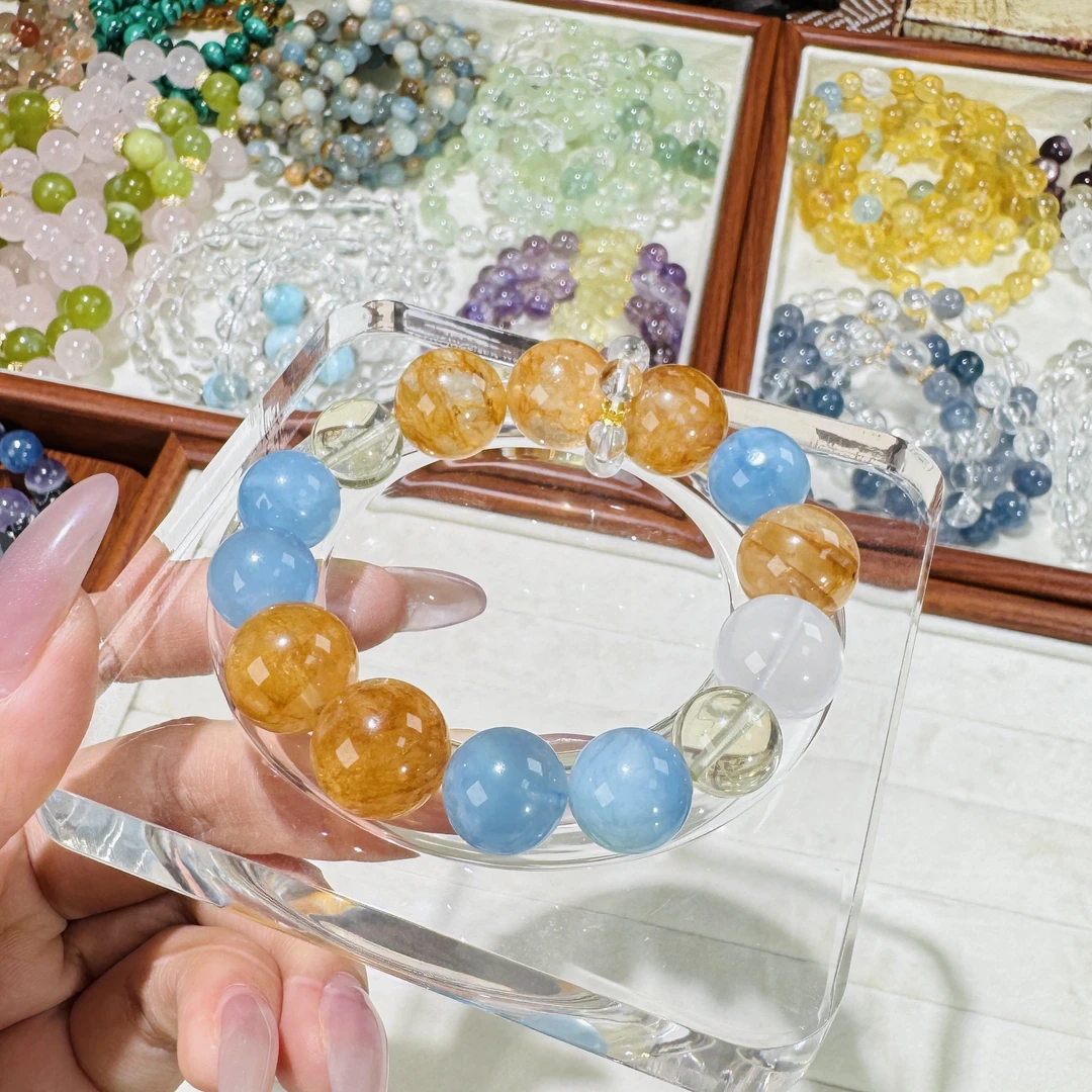 【橘子海】天然晶石手链 （多样性发货）
