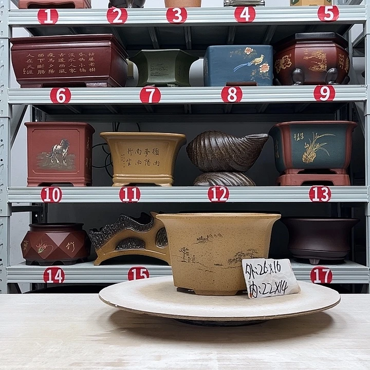 紫砂花盆紫砂花盆