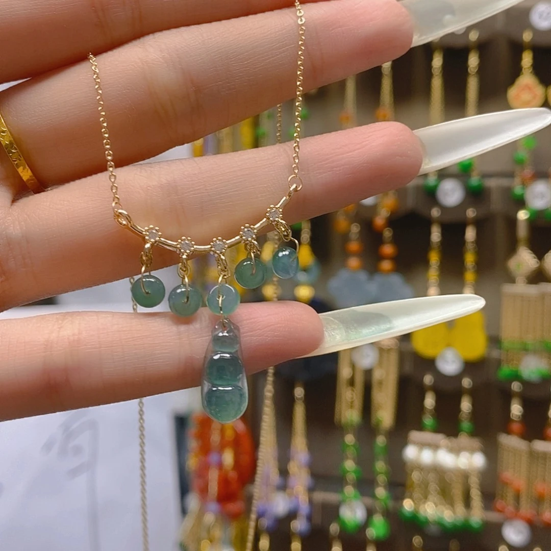 翡翠合金耳饰翡翠