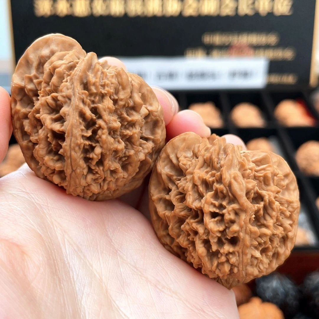 把件文玩核桃天梯异形天残脚满天星全品41尺