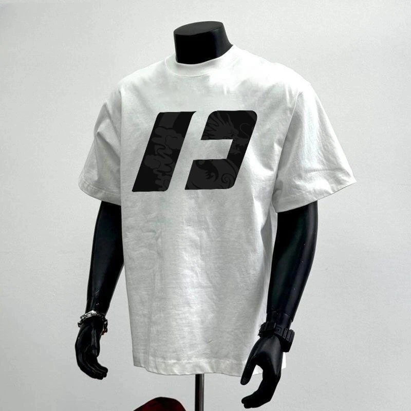 奥特莱斯~大牌清仓大码2~300斤男装印花T恤纯棉短袖t恤圆领打底衫