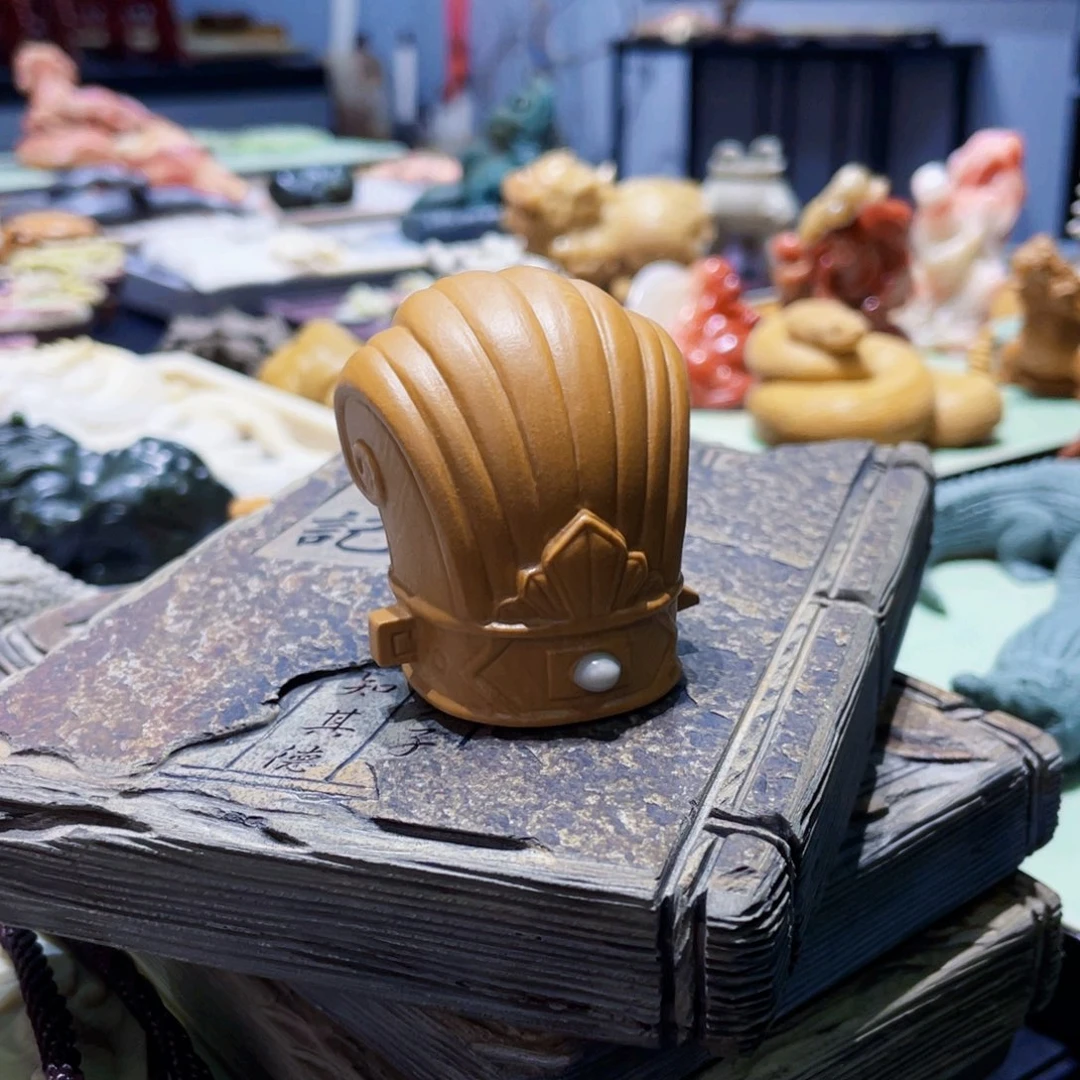 通天冠松花石精品把玩摆件