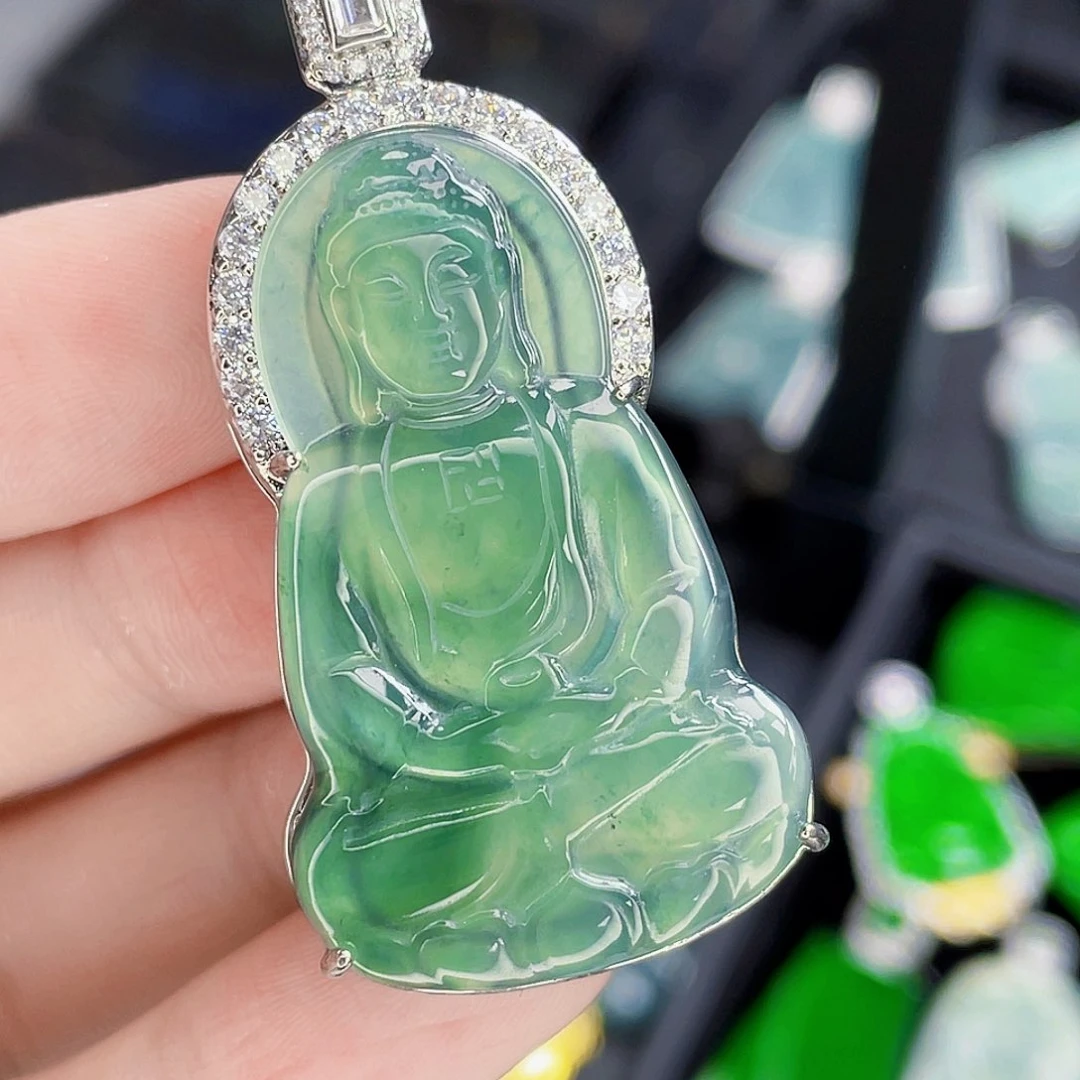 翡翠未镶嵌吊坠(不含链)