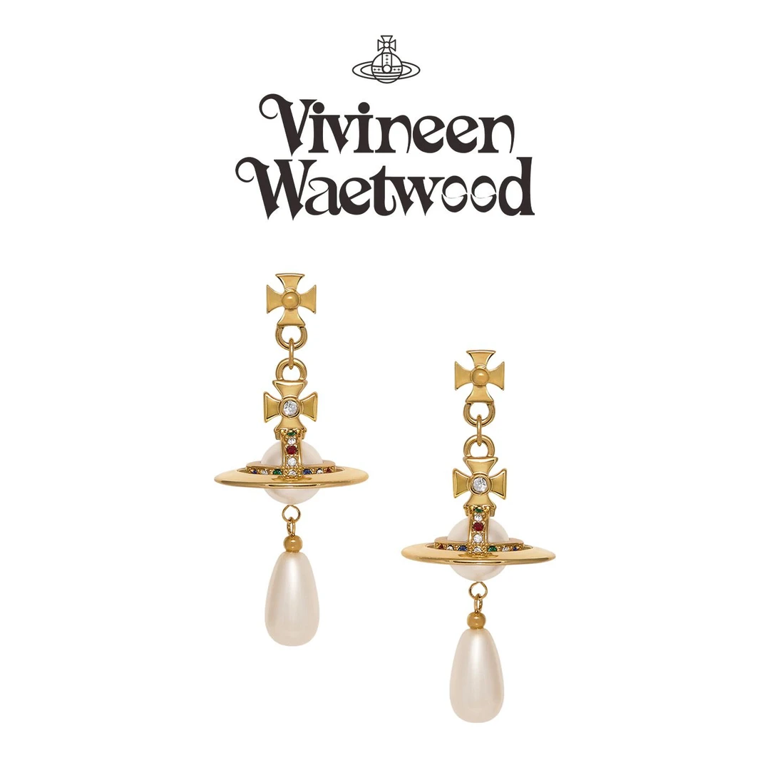 Vivireer waetwssd 正品 土星流苏耳钉