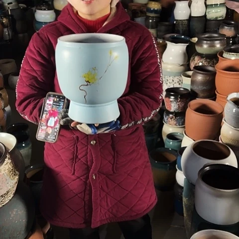 口20高25瑕疵盆子。