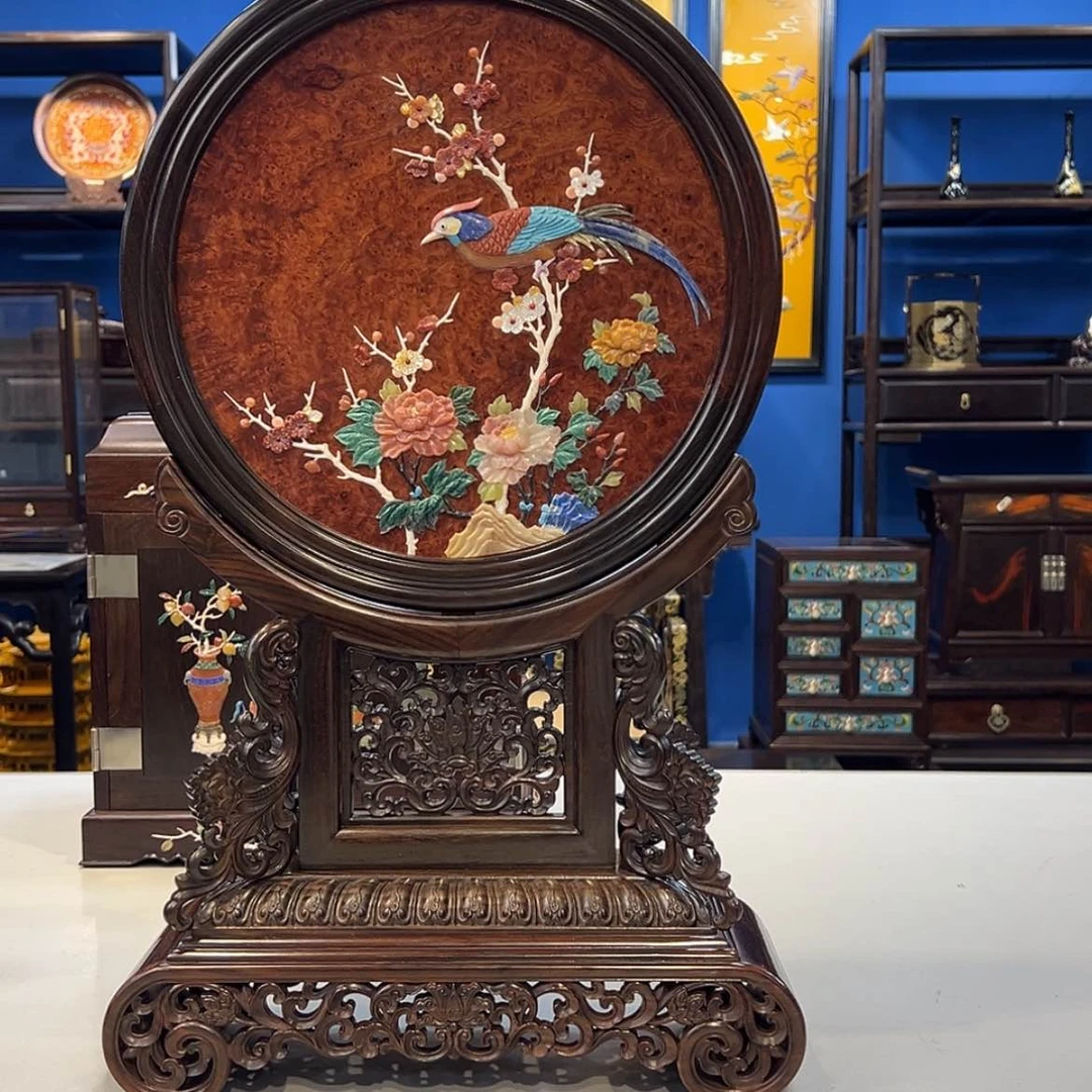 【闪购商品】红酸枝木类成套家具屏风