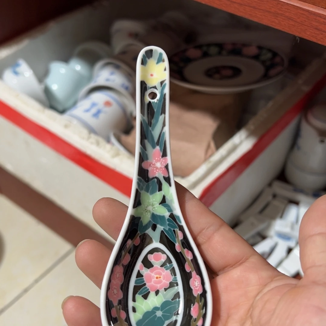 醴陵高温瓷手绘勺子