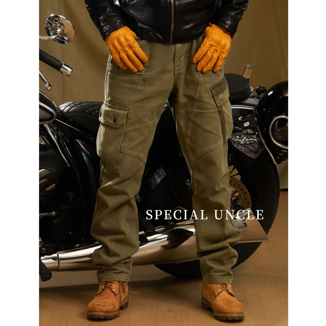 特叔水洗工装裤休闲裤秋季多口袋户外时尚宽松简约百搭时尚