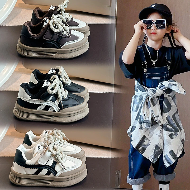 运动鞋儿童2025春夏新款男童软底休闲鞋女童防滑中大童百搭板鞋