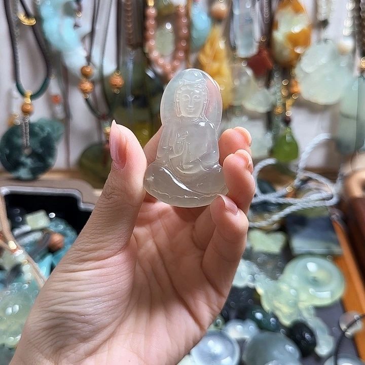 蛇纹石玉合金颈饰