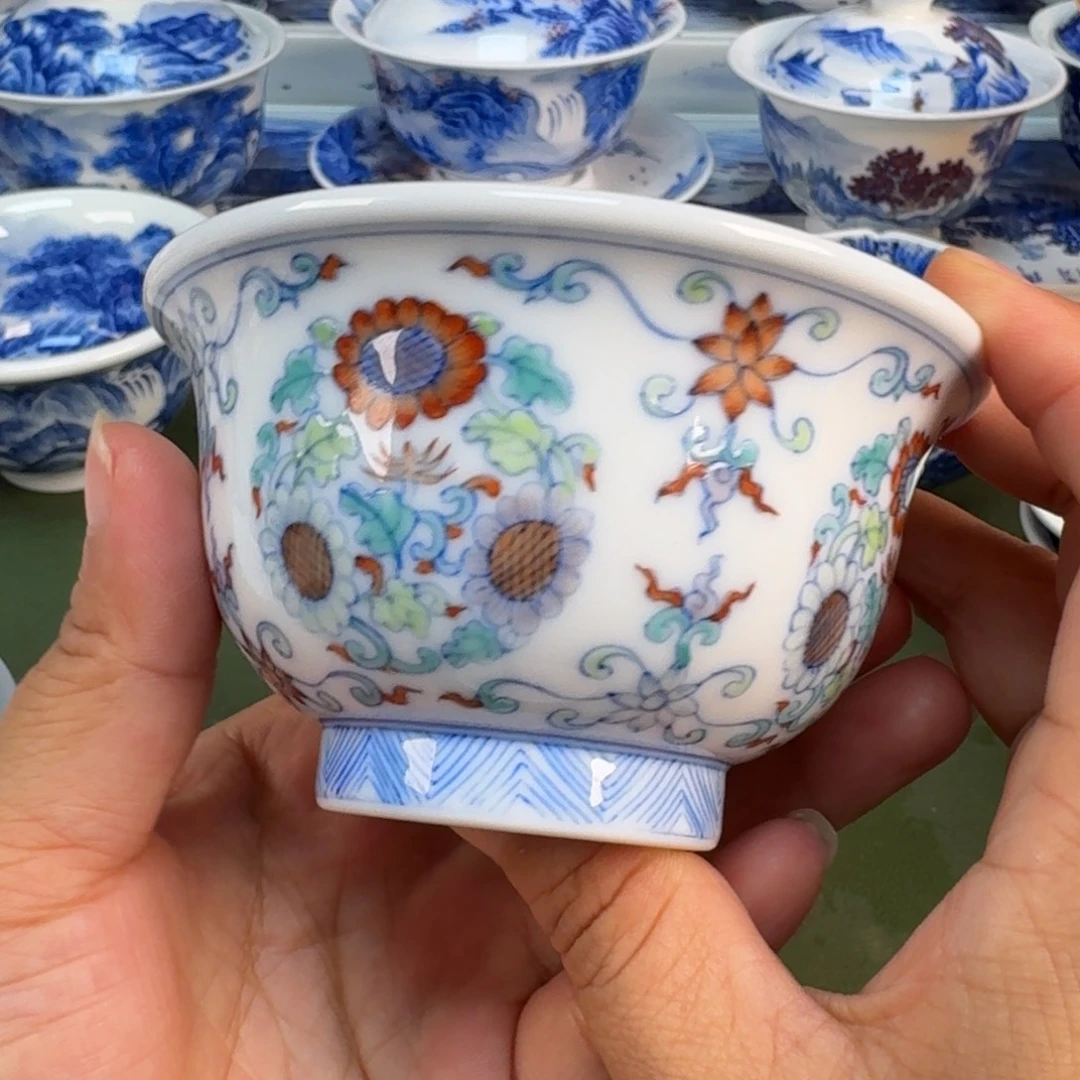景德镇纯手绘茶具圆圆292