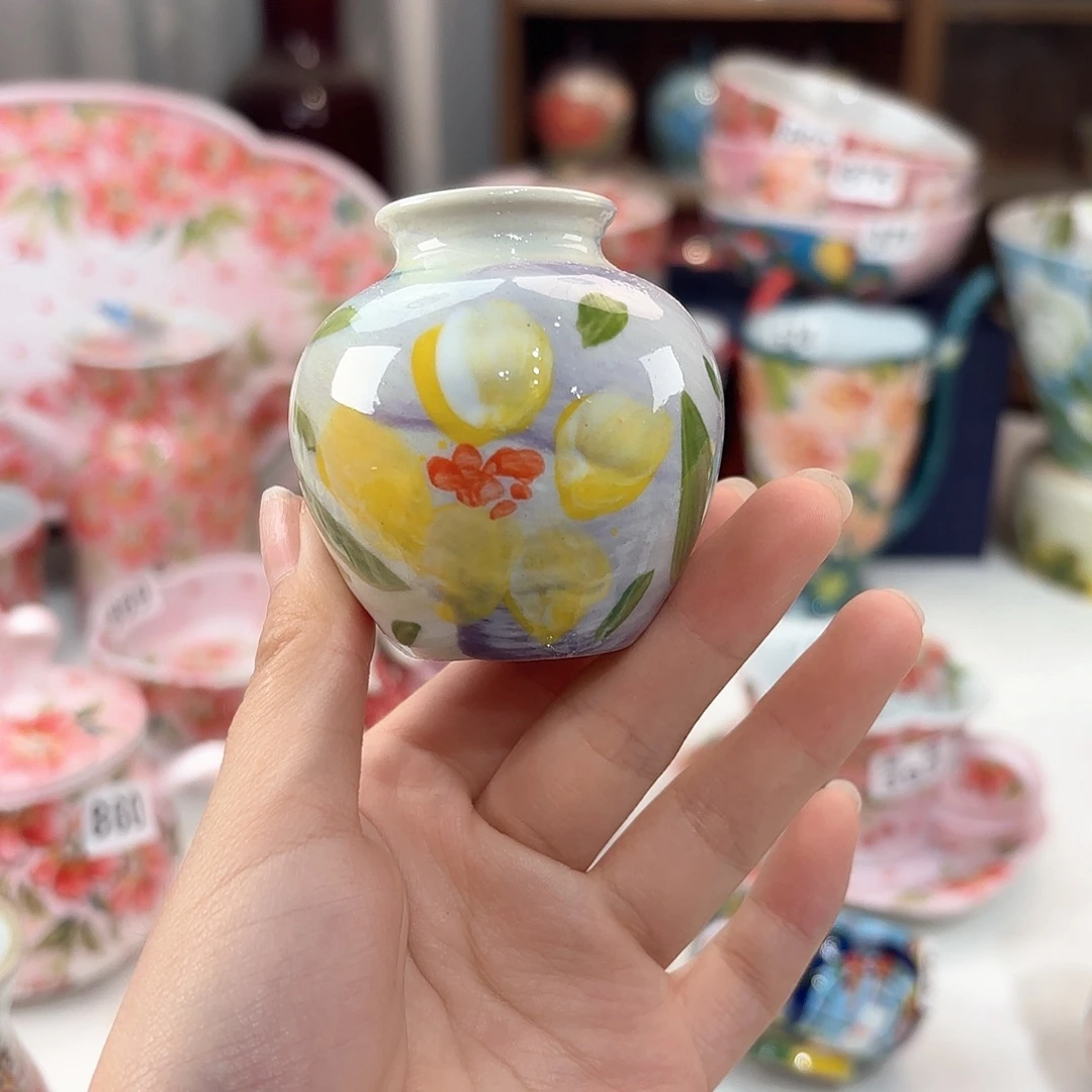 景德镇手绘高温釉下彩陶瓷茶具