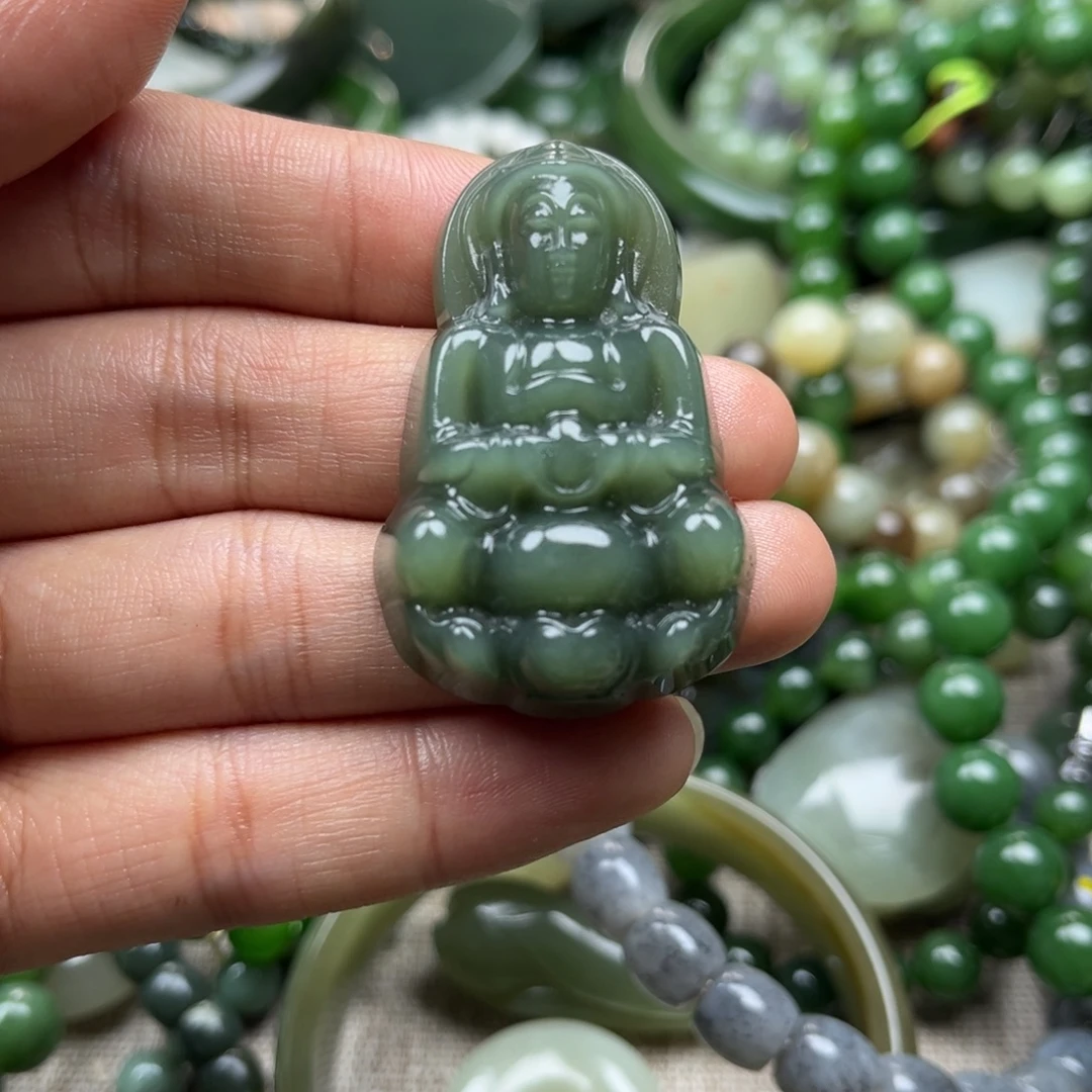 和田玉（碧玉）未镶嵌颈饰