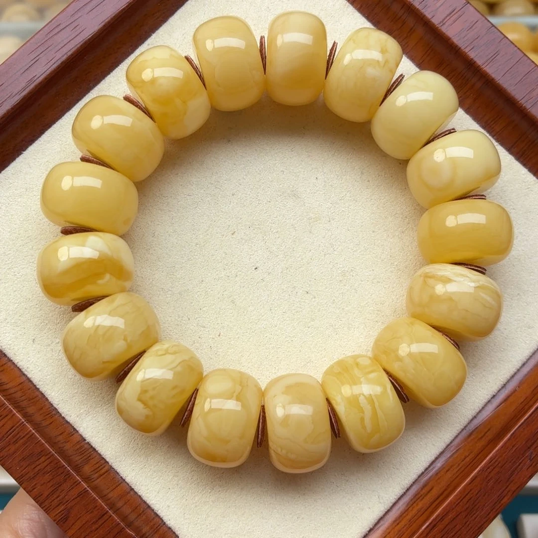 未镶嵌蜜蜡裸石19+蜜蜡手串