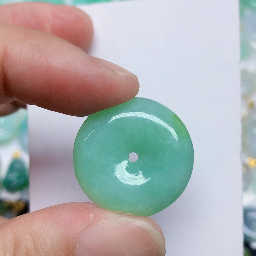 翡翠未镶嵌颈饰356789