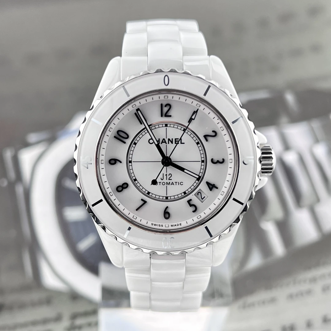 99新 Chanel/香奈儿 24年全套 38mm J12 白陶瓷 背透 机械