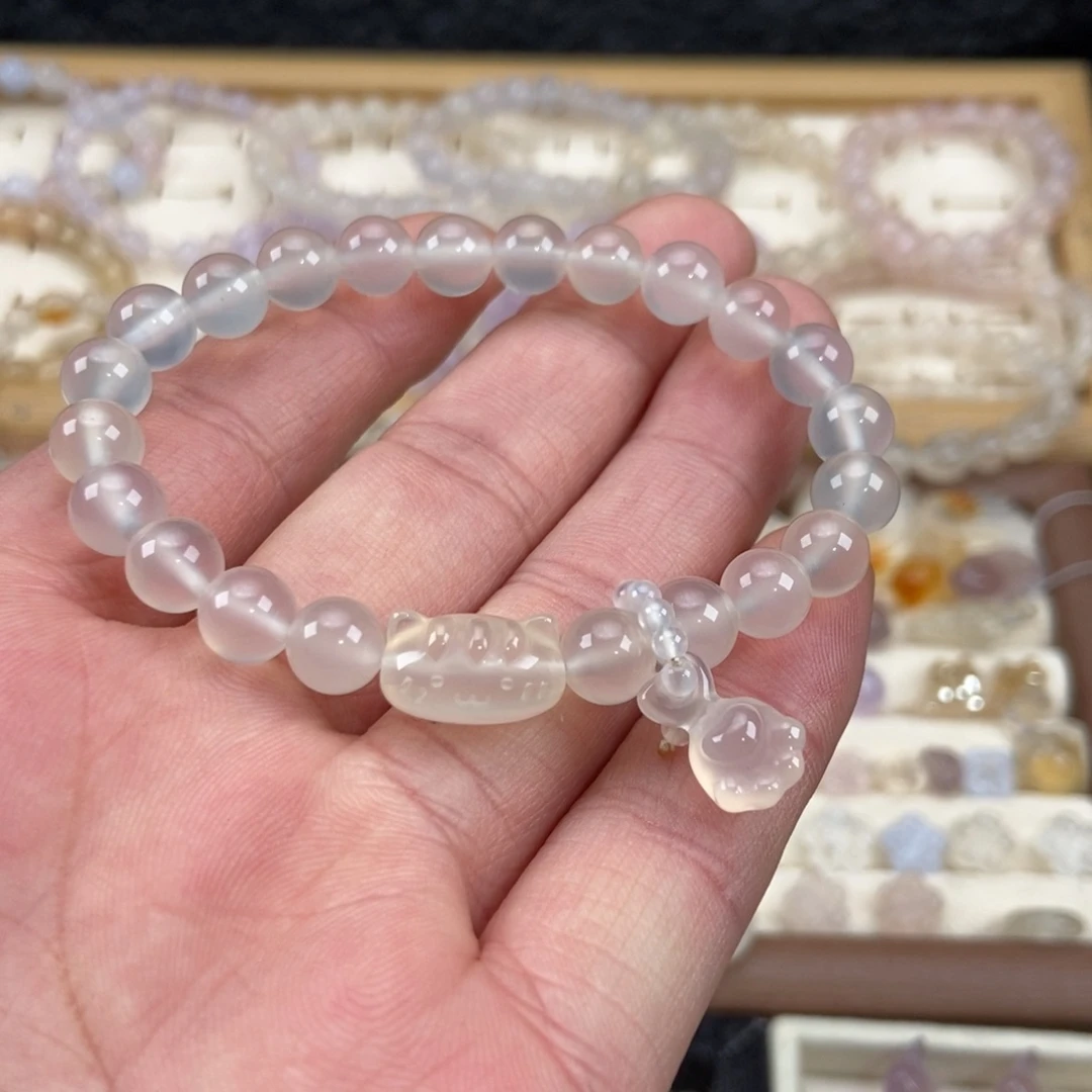 玛瑙/玉髓未镶嵌手链M46