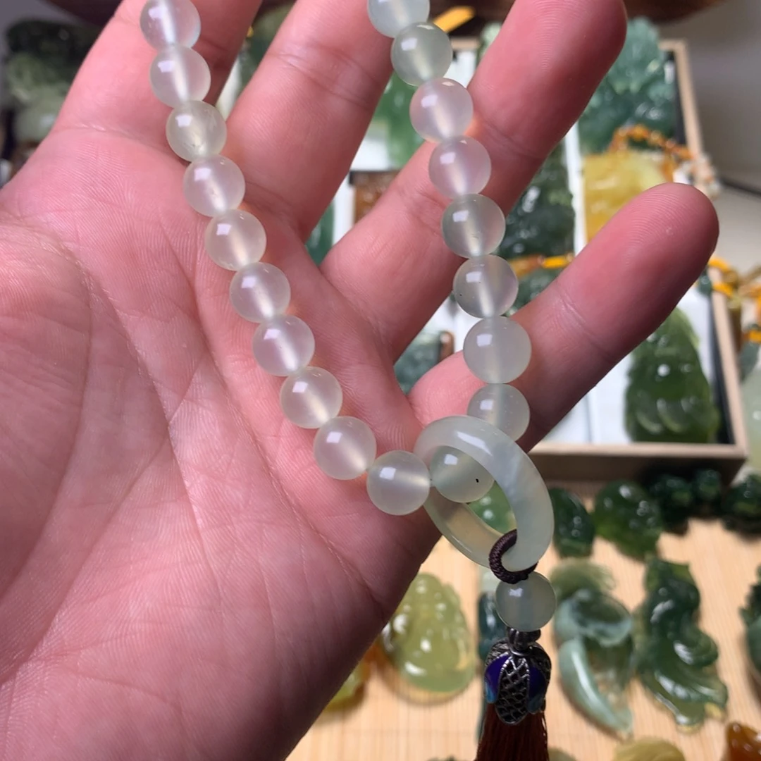 岫玉未镶嵌精品手持