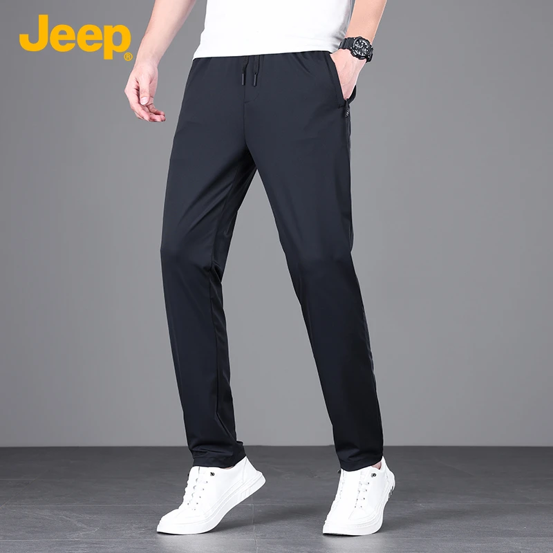 JEEP/吉普夏季男式宽松直筒休闲裤薄款舒适长裤707