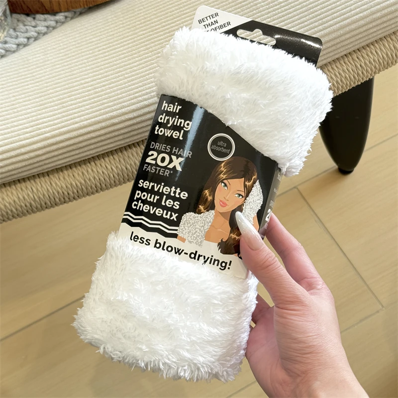 加大舒毛绒多用途干发巾浴帽擦头巾浴巾