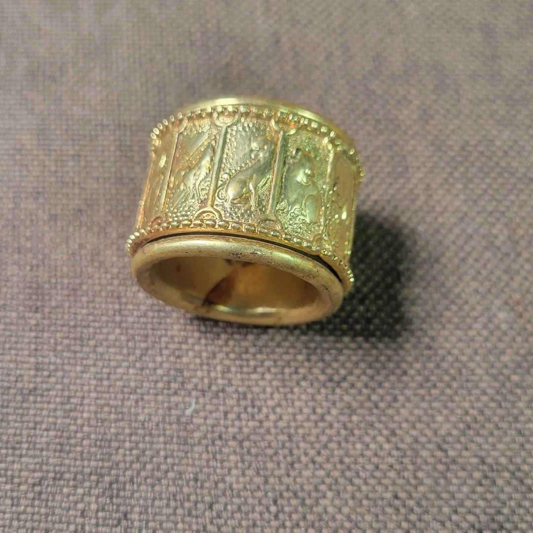 精美十二生肖铜器板子