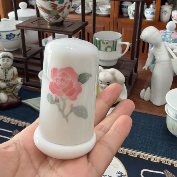 醴陵06牙签筒月季花