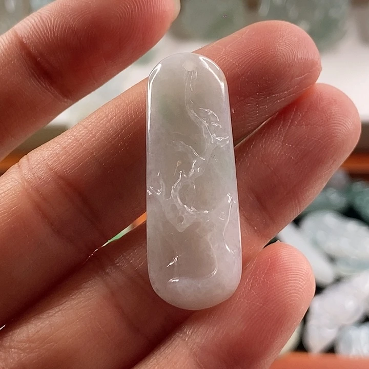 颈饰未镶嵌翡翠天然翡翠