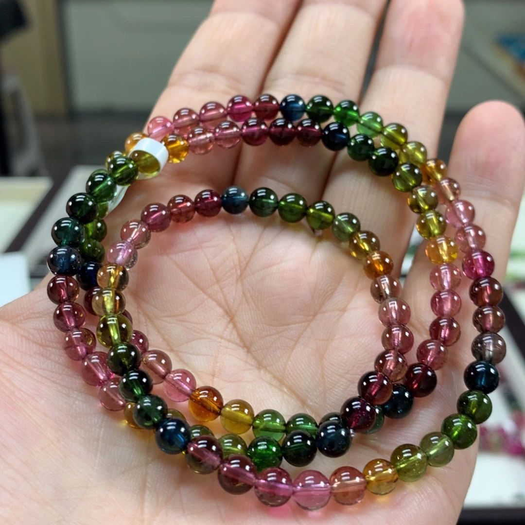 碧玺手链未镶嵌5.2左右