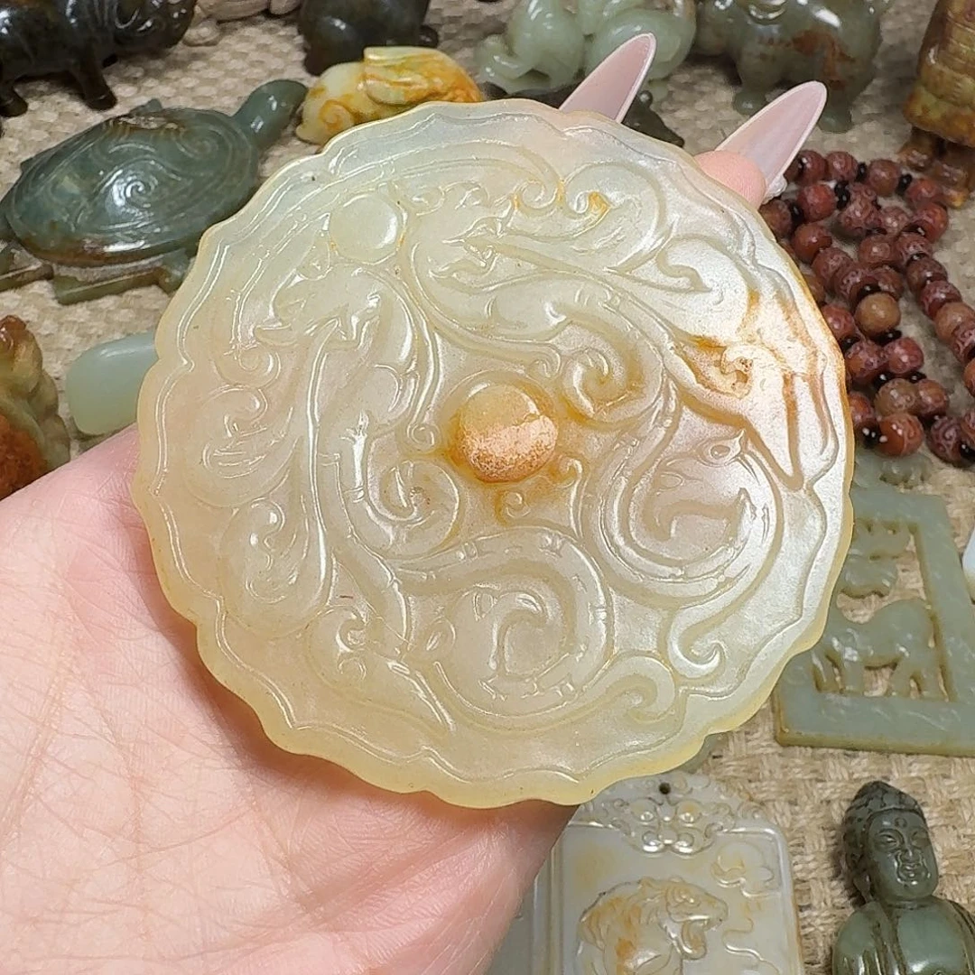白玉菩提吊坠挂件
