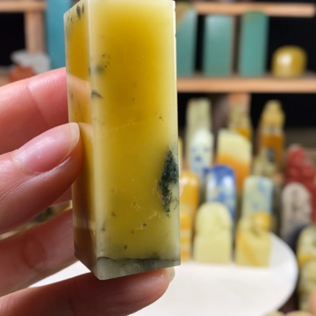 【闪购商品】青田石封门墨韵菜花黄……