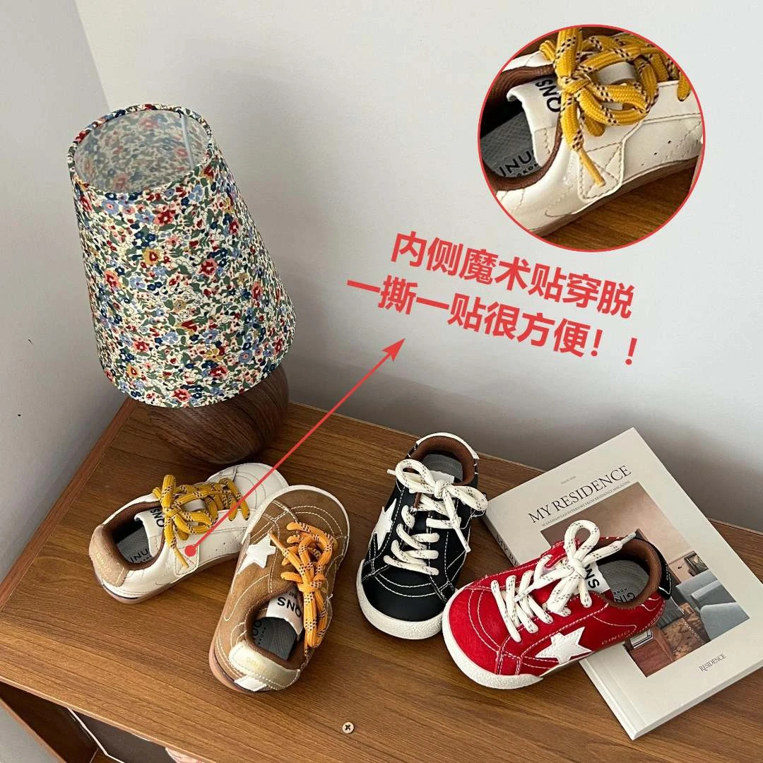 奇诺鼠秋季男女宝透气板鞋时尚童鞋欧若精灵风防滑耐磨魔术贴0763