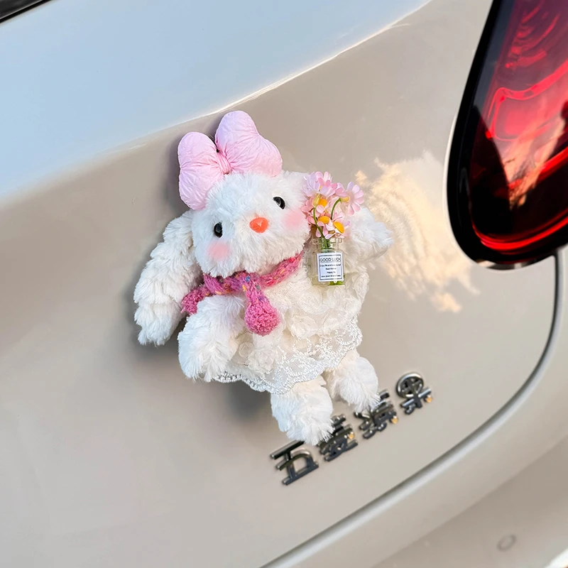 [可爱垂耳兔]2025网红新款创意汽车中控摆件可爱车尾个性装饰摆件