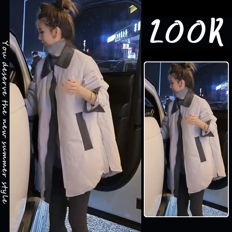 2025秋季新款时尚显瘦气质网红高档洋气女高级百搭宽松大码棉服潮