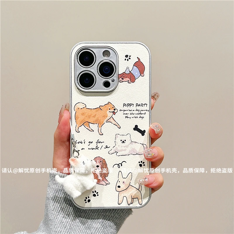 金属漆皮纹适用苹果17/iPhone/华为荣耀/OPPO/VIVO/小米/手机壳潮