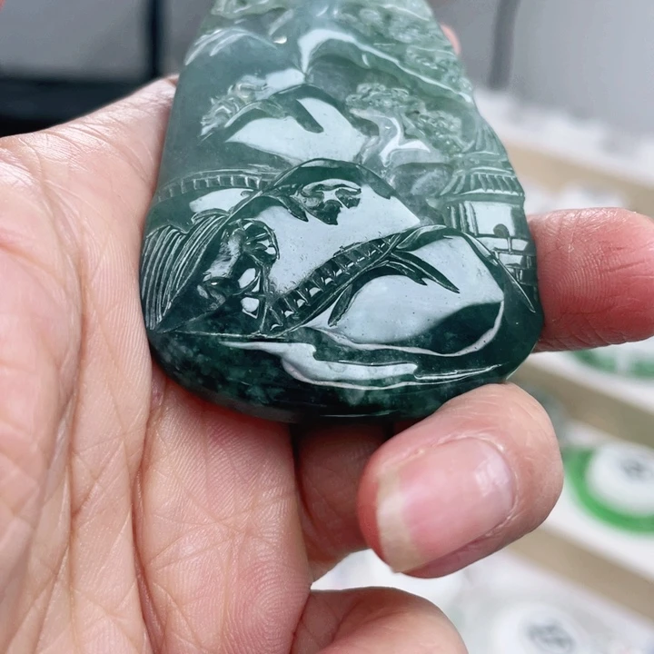 翡翠未镶嵌手链天然翡翠吊坠