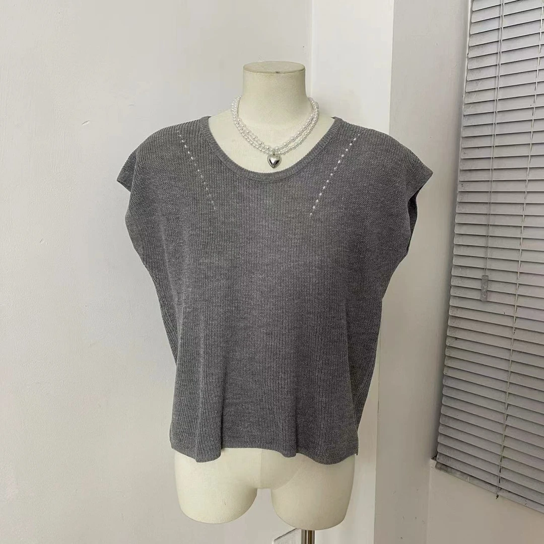 LIZI精选女装  韩国东大门夏季新款时尚百搭修身显瘦飞袖打底T恤