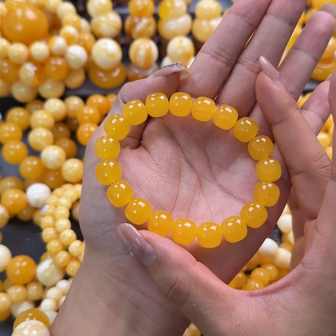 蜜蜡未镶嵌珠宝奇石同料12mm