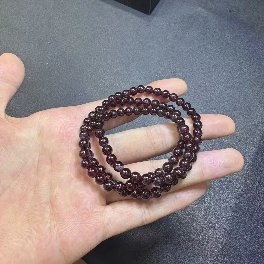 天然石榴石项链-f049-卡5.5mm—多样性发一