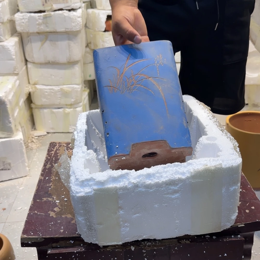 紫砂花盆口径18.26口径