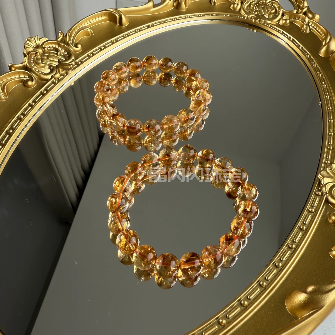 【晶闪闪】高货老矿天然黄塔晶手链黄水晶手串H003多样性发其一