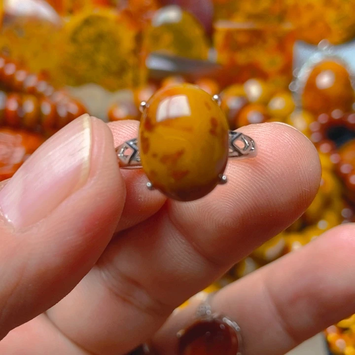 合金戒指玛瑙/玉髓