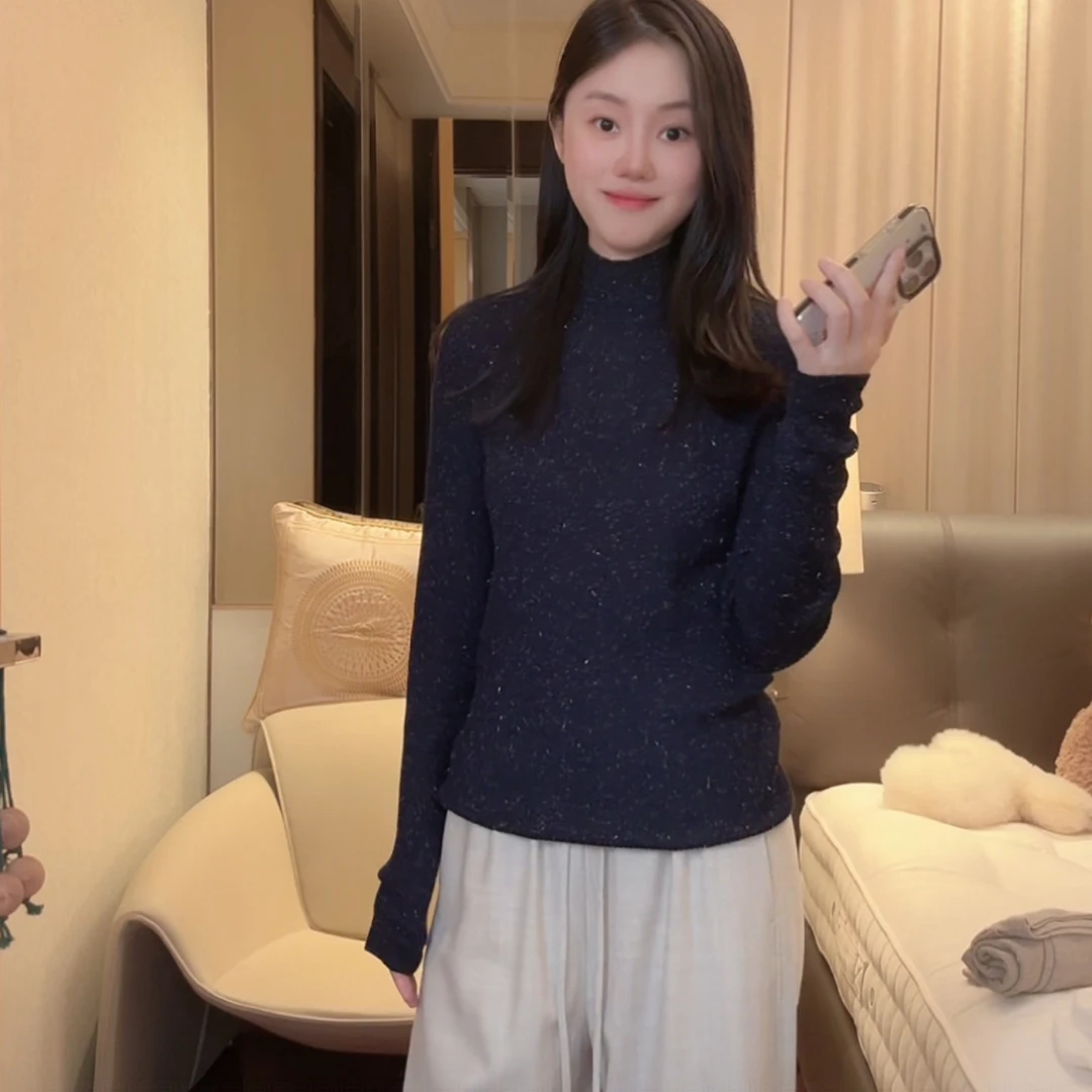 意大利进口 Cariaggi 奢品定制花式纱B*C打底衫针织衫售罄