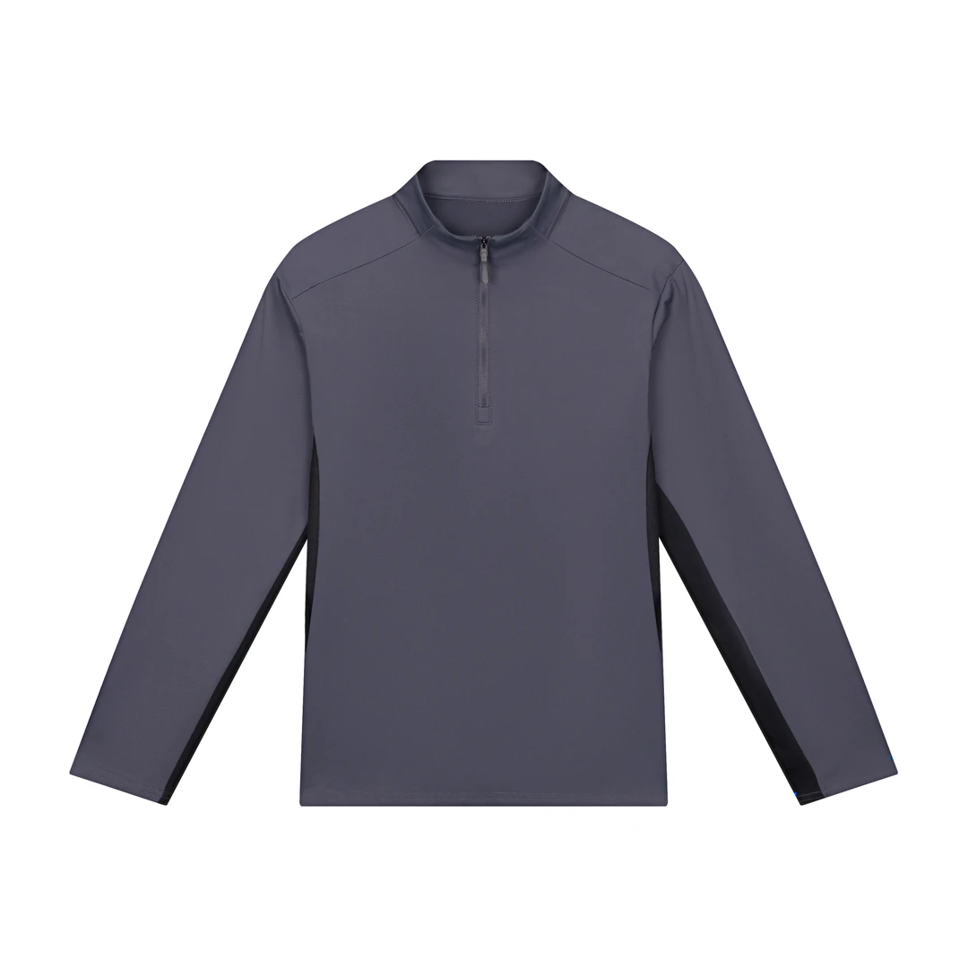 长袖户外男士半拉链加绒卫衣