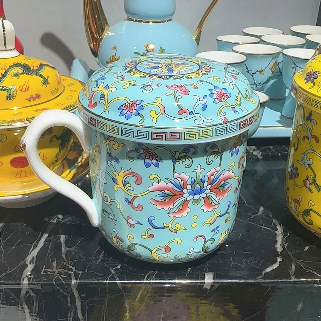 骨瓷骨瓷珐琅彩工艺